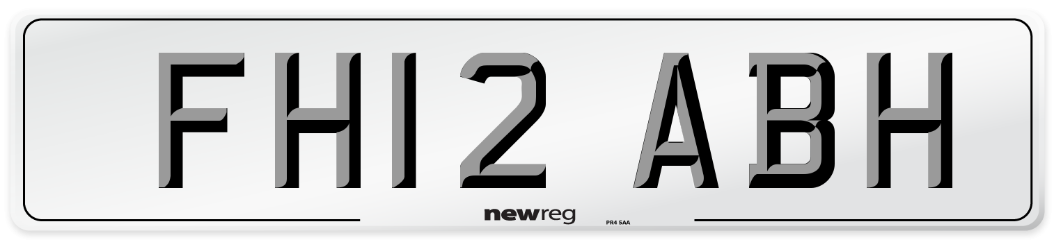 FH12 ABH Number Plate from New Reg